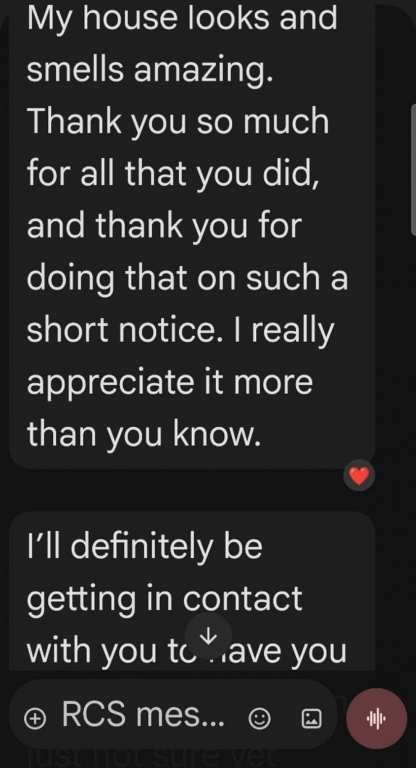 Happy client